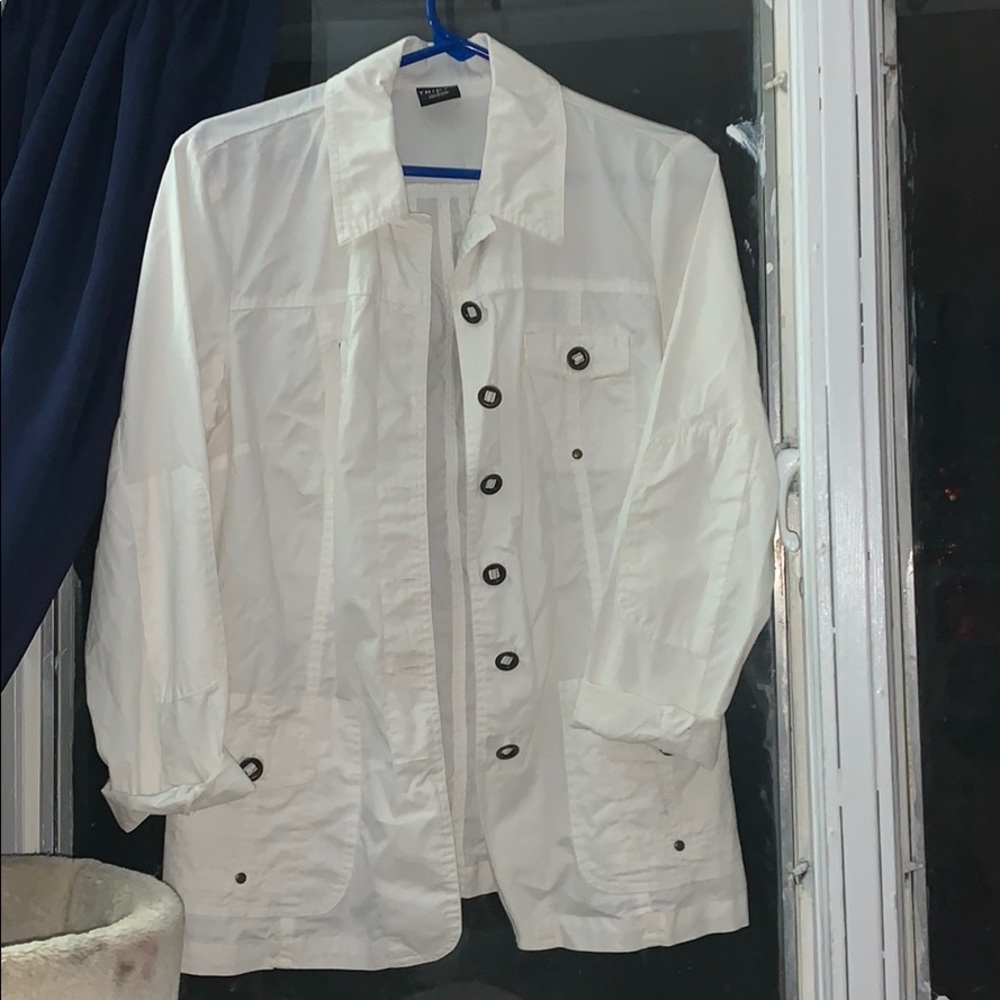 White button up jacket